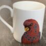 Red Lorry Parrot Print Illustrated Mug, thumbnail 4 of 4