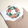 Animal Wreath Christmas Cards, thumbnail 3 of 4