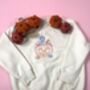 Trick Or Treat Pumpkin Embroidered Sweatshirt, thumbnail 2 of 5