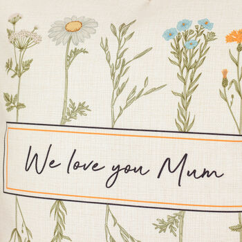 Personalised Mothers Day Floral Cushion For The Home, 2 of 4