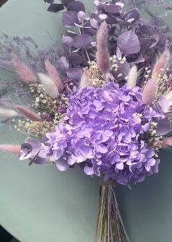 Purple Hydrangea Dried Flower Bouquet, 6 of 10