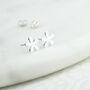 Sterling Silver 50th Birthday Flower Ear Studs, thumbnail 4 of 5