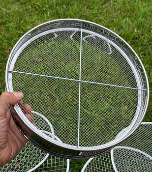 Stainless Steel Potting Sieve With Five Soil Filters, 6 of 6