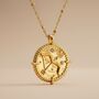 Sagittarius Zodiac Necklace 18k Gold Plated Gift, thumbnail 1 of 10