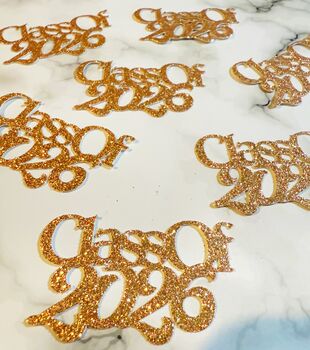 16 X Class Of 2026 Table Decorations, Confetti, Table Scatter, Many Colours, 9 of 10