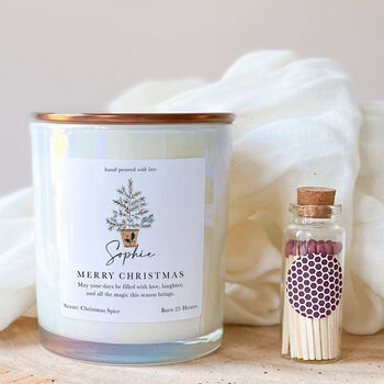 Personalised Christmas Candle Gift, 2 of 10
