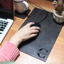 Personalised Name Leather Mouse Pad And Coaster Set, thumbnail 11 of 12