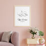 Personalised Line Art Sleeping Baby Print, thumbnail 11 of 12