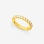 Stacking Eternity Ring With Stones 18ct Gold Plated, thumbnail 5 of 7