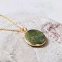 'The Circle' Peridot August Birthstone Necklace, Gold Plated, thumbnail 1 of 7