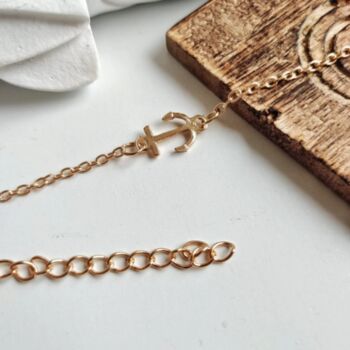 Minimalist Anchor Bracelet For Men And Women, 5 of 5