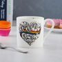 Love Is Love Tea Towel And Mug Gift Set, Gay Pride, thumbnail 2 of 4
