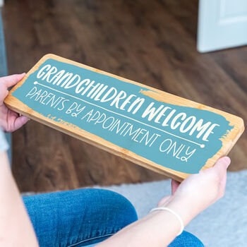 Grandchildren Welcome Sign Gift For Grandparents, 5 of 7