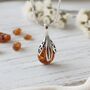 Sterling Silver And Baltic Amber Teardrop Pendant, thumbnail 1 of 2