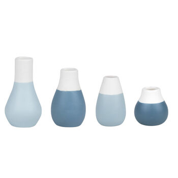 Set Of Four Ombre Mini Bud Vases, 2 of 5
