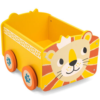 Wooden Pull Along Toy Storage Boxes, 7 of 9