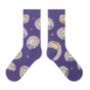 Cat Paw Print Mid Calf Length Socks, thumbnail 3 of 3