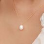 Large Pearl Pendant Necklace In Sterling Silver And Gold Vermeil, thumbnail 7 of 11