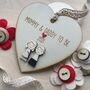 Personalised Mummy And Daddy To Be Heart, thumbnail 1 of 3