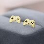 Game Console Stud Earrings In Sterling Silver, thumbnail 4 of 11