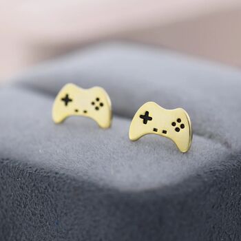 Game Console Stud Earrings In Sterling Silver, 4 of 11