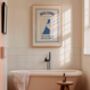 Funny Bathroom Cat Print, thumbnail 3 of 4