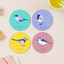 Bird Collection Set Of Four Coasters, thumbnail 1 of 5