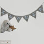 Bunting Grey And White Personalised Baby Room Decor, thumbnail 8 of 11