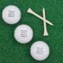 Three Personalised Golf Balls. Four Brands To Choose From. Any Logo, Photo Or Text. Free Gift Box, thumbnail 6 of 12