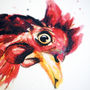 Inky Chicken Blank Greeting Card, thumbnail 3 of 5