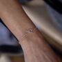 Sophia Sterling Silver T Bar Chain Bracelet, thumbnail 1 of 3