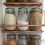 Handmade Copper Kitchen Shelves, With Storage Jars, thumbnail 2 of 8