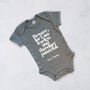 Mary Shelley 'I Am Fearless' Baby Grow, thumbnail 2 of 2