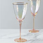 G Decor Set Of Four Lustre Hammered Wine Glasses, thumbnail 3 of 4