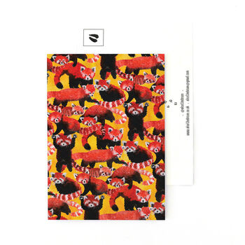 Pack Of Red Pandas Print Postcard, 2 of 6