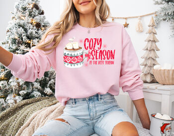 Cozy Season Festive Christmas Jumper For Women, 5 of 8