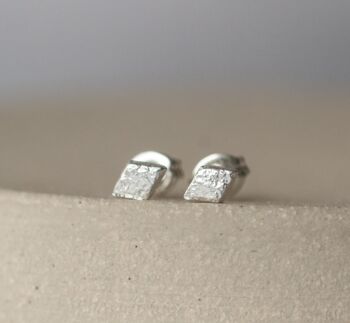 Sterling Silver Mini Diamond Studs, 3 of 8