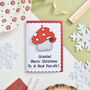 Personalised Mushroom Christmas Decoration Card Fungi, thumbnail 3 of 3