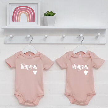 Twinning Is Winning Babygrow Set For Twins, 3 of 4
