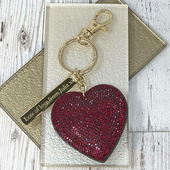 Sparkly Heart And Star Keyring, 2 of 9