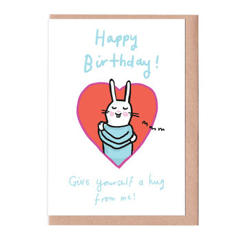 Hug From Me Birthday Card, 2 of 2