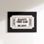 Alway Tired Club Print Bedroom Wall Art, thumbnail 2 of 8