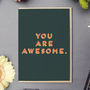 'You Are Awesome' Card, thumbnail 1 of 3