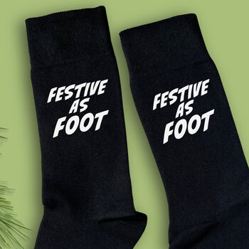 Festive As Foot Men's Christmas Gift Socks, 2 of 2