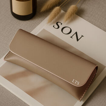 Personalised Vegan Leather Sunglasses Case, 6 of 8