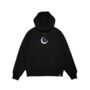 Moon Smile Embroidered Hoodie Black, thumbnail 1 of 6