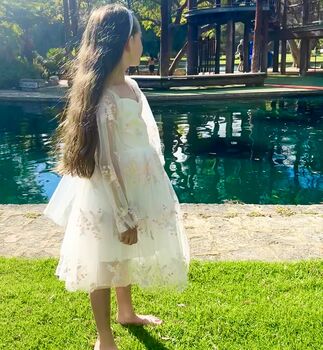Elizabeth Ivory White Party Or Flower Girl Dress, 6 of 6