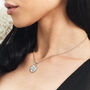 Graceful Silver Zodiac Pendant – Personalised Celestial Charm, thumbnail 4 of 8