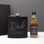 Personalised Hip Flask And Whisky Miniature Set, thumbnail 1 of 6