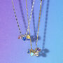 Dainty Heart Family Birthstones Necklace, thumbnail 5 of 9